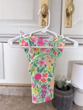 Cat & Jack Baby Girl Floral Swimsuit Bottoms 12M